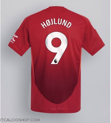 Manchester United Rasmus Hojlund #9 Prima Maglia 2024-25 Manica Corta